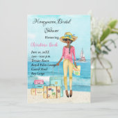 ハネムーンブライダルシャワーの招待 セーブザデート (スタンド正面)