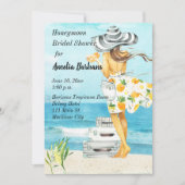 ハネムーンブライダルシャワー招待 招待状 (正面)