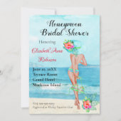 ハネムーンブライダルシャワー 招待状 (正面)
