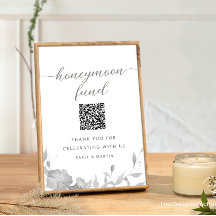 ハネムーンモダンファンドのサインミニマルフローラポスター