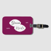 ハネムーンラゲッジタグ – 名前をカスタムする ラゲッジタグ (正面横)