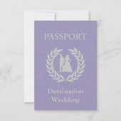 ハネムーン先での結婚式に必要なパスポート 招待状 (正面)