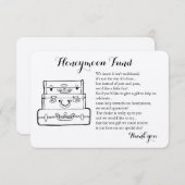 ハネムーン基金の結婚要求の挿入カード エンクロージャーカード (正面/裏面)