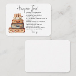 ハネムーン基金の結婚要求の挿入カード エンクロージャーカード