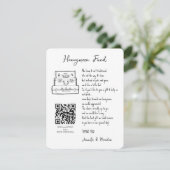 ハネムーン基金の結婚要求のQRコード エンクロージャーカード (スタンド正面)