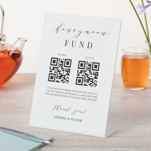 ハネムーン基金サイン結婚式レセプションギフトJ102 台座サイン (インサイチュ)