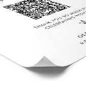 ハネムーン基金サイン、ハネムーンQRコードファンド署名 ポスター (角)