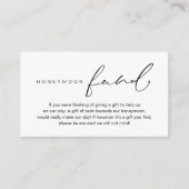 ハネムーン基金モダンロマン結婚ツ エンクロージャーカード (正面)