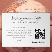 ハネムーン基金結婚の登録ギフトQrコード 招待状