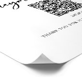 ハネムーン基金QRコード結婚の看板ポスター ポスター (角)