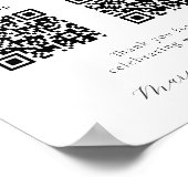 ハネムーン基金QRコード記号 ポスター (角)