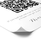 ハネムーン基金QRコード記号 ポスター (角)