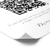ハネムーン基金QRコード記号 ポスター (角)