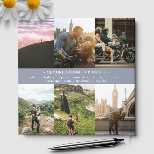 ハネムーン旅行の思い出スクラップブック ゲストブック