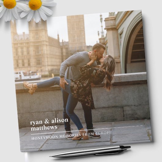 ハネムーン旅行の思い出スクラップブック ゲストブック