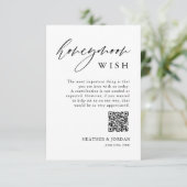 ハネムーン素朴ウィッシュQR Wishing Well エンクロージャーカード (スタンド正面)