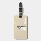 ハネムーン結婚カップル ラゲッジタグ (正面縦)