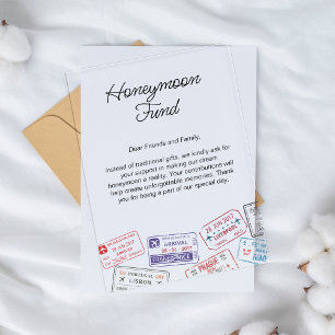ハネムーン結婚基金の登録旅行要求 アクリル招待状
