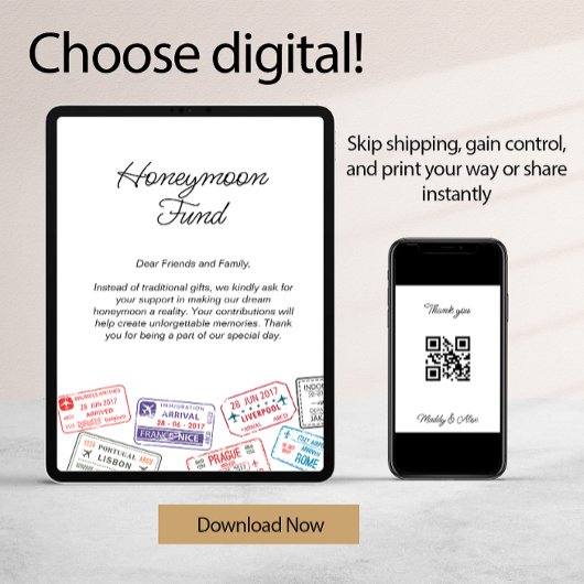 ハネムーン結婚基金の登録旅行要求 招待状