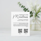 ハネムーン資金モダン現金qrコード エンクロージャーカード (スタンド正面)