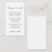 ハネムーン·ウィッシュ·ファンド·エンクロージャ·カード エンクロージャーカード (正面/裏面)