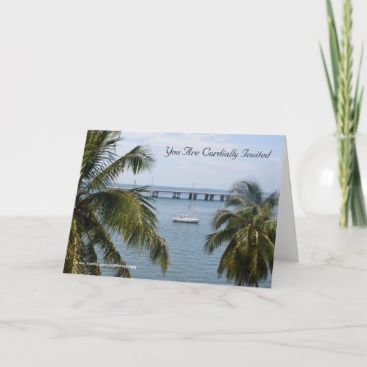 ハネムーン/キャッシュシャワー招待状 招待状 (正面)