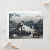 ハネムーン(ベンチの夫婦) カード (正面/裏面インサイチュ)