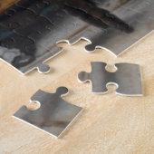 ハネムーン（ベンチの新郎新婦） ジグソーパズル (側面)