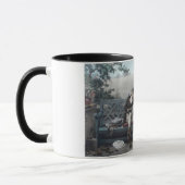 ハネムーン（ベンチの新郎新婦） マグカップ (左)