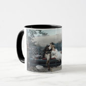 ハネムーン（ベンチの新郎新婦） マグカップ (正面左)