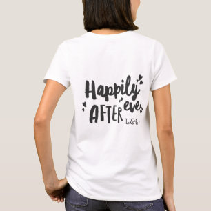 ハネムーンT結婚シャツの後は幸せに Tシャツ