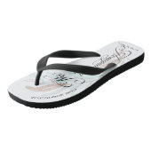 ハネモニングMRウォーターカラーユーカリ葉 ビーチサンダル (アングル)