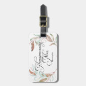 ハネモニングMRSウォーター色ユーカリ葉 ラゲッジタグ (正面縦)
