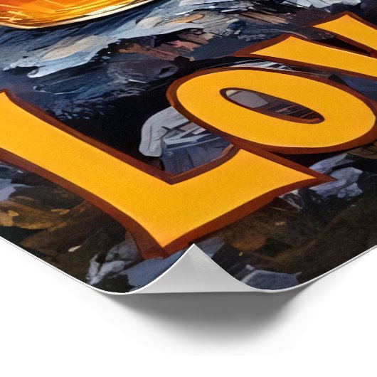 ハネードメロディー:屋根の上にクマ ポスター (角)