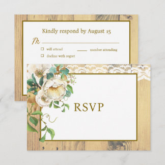 ハネード素朴パインRSVP 出欠カード