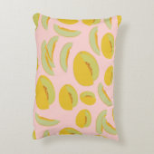 ハネ露メロンフルーツパターン アクセントクッション (裏面(縦))