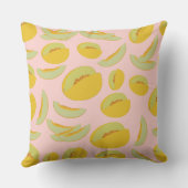 ハネ露メロンフルーツパターン クッション (裏面)