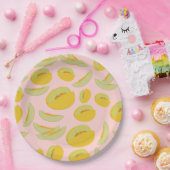 ハネ露メロンフルーツパターン ペーパープレート (パーティー)