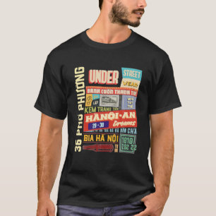 ハノイアンダーベトナムキャピタル通りスタイル Tシャツ