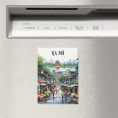 ハノイベトナムウォーターカラー マグネット (インサイチュ (食洗機))