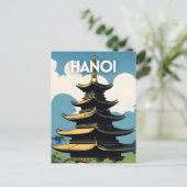 ハノイベトナム旅行ポスター ポストカード (スタンド正面)