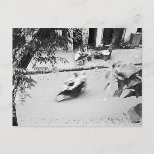 ハノイベトナム、旧ハノイのバイク ポストカード (正面)