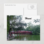 ハノイ湖赤橋 ポストカード (正面/裏面)