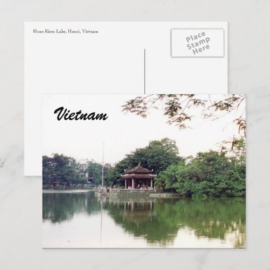 ハノイ湖 ポストカード (正面/裏面)