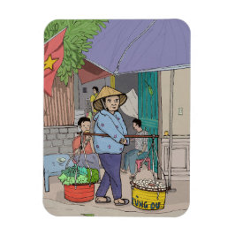 ハノイ通りホーカーベトナム マグネット