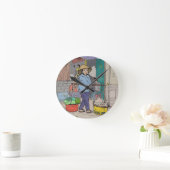 ハノイ通りホーカーベトナム ラウンド壁時計 (ホーム)