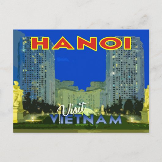 ハノイ、ベトナム、セリエ訪問からのポストカード… ポストカード (正面)
