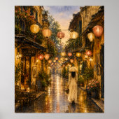 ハノイ ベトナム 古都 水彩画 ウォールアート (正面)