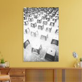 ハノイ・ベトナム、神殿のプラスチック製ストールズ キャンバスプリント (インサイチュ (リビング))