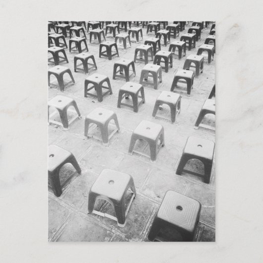 ハノイ・ベトナム、神殿のプラスチック製ストールズ ポストカード (正面)